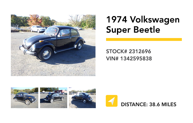 Recently Remarketed 1974 VW Super Beetle