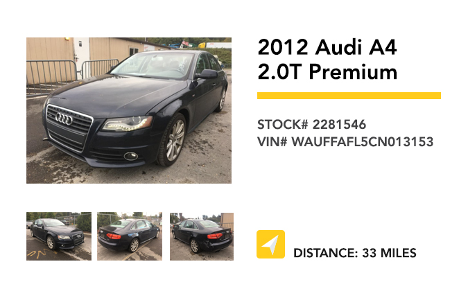 Recently Remarketed 2012-Audi-A4