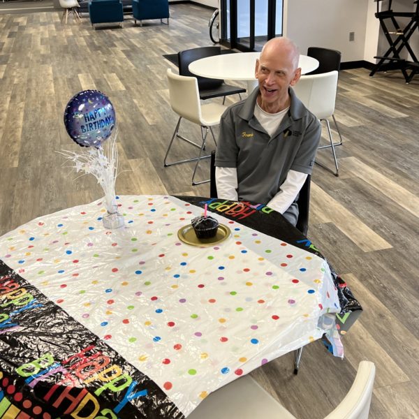 Frank celebrating his birthday in ARS office